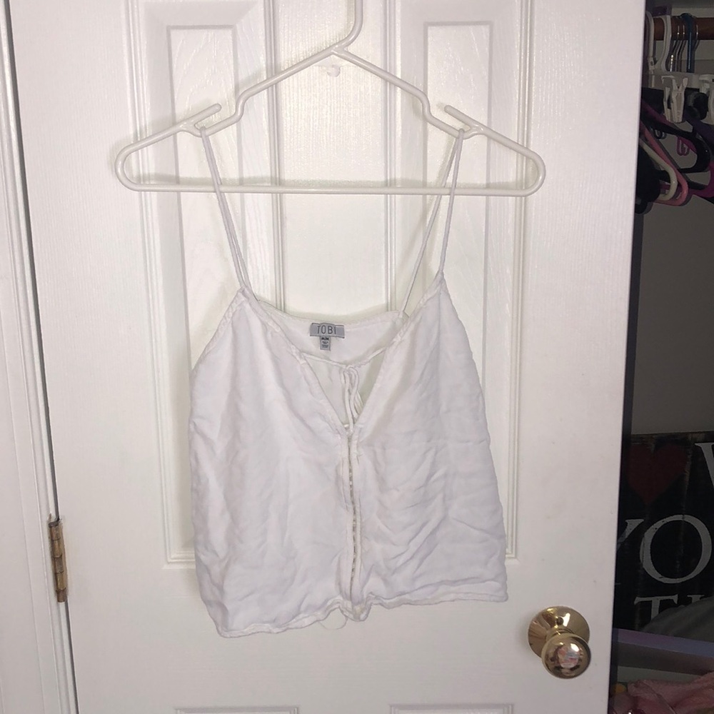simple white tank top